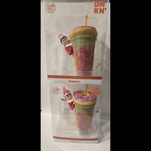 DUNKIN' - ELF ON A SHELF - ORNAMENT 2021 (SET w/BOY&GIRL)